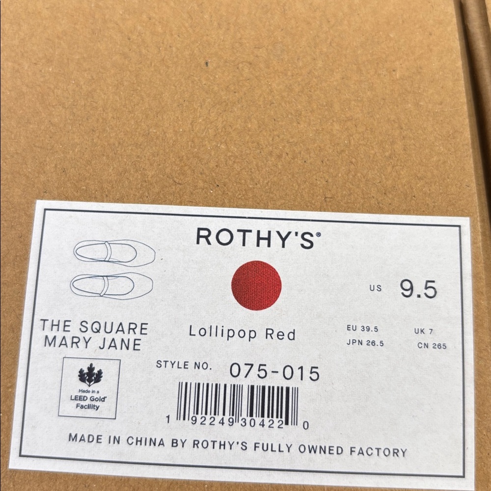 Rothy's Red Women's Shoes "Lollipop Red" - Picture 6 of 6